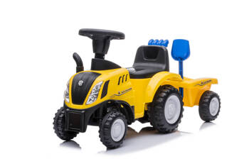 Jeździk / traktor z przyczepą - NEW HOLLAND - ŻÓŁTY + rejestracja